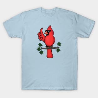 Mr. Cool Cardinal (Small Design) T-Shirt